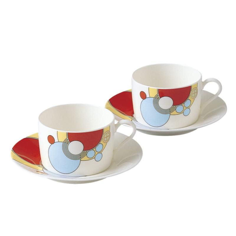 Noritake ノリタケ カップ -amp- ソーサー ペアセット コーヒー ティー 兼用 185cc フランク ロイド ライト インペリアル 2客 ボーンチャイナ P97282|46