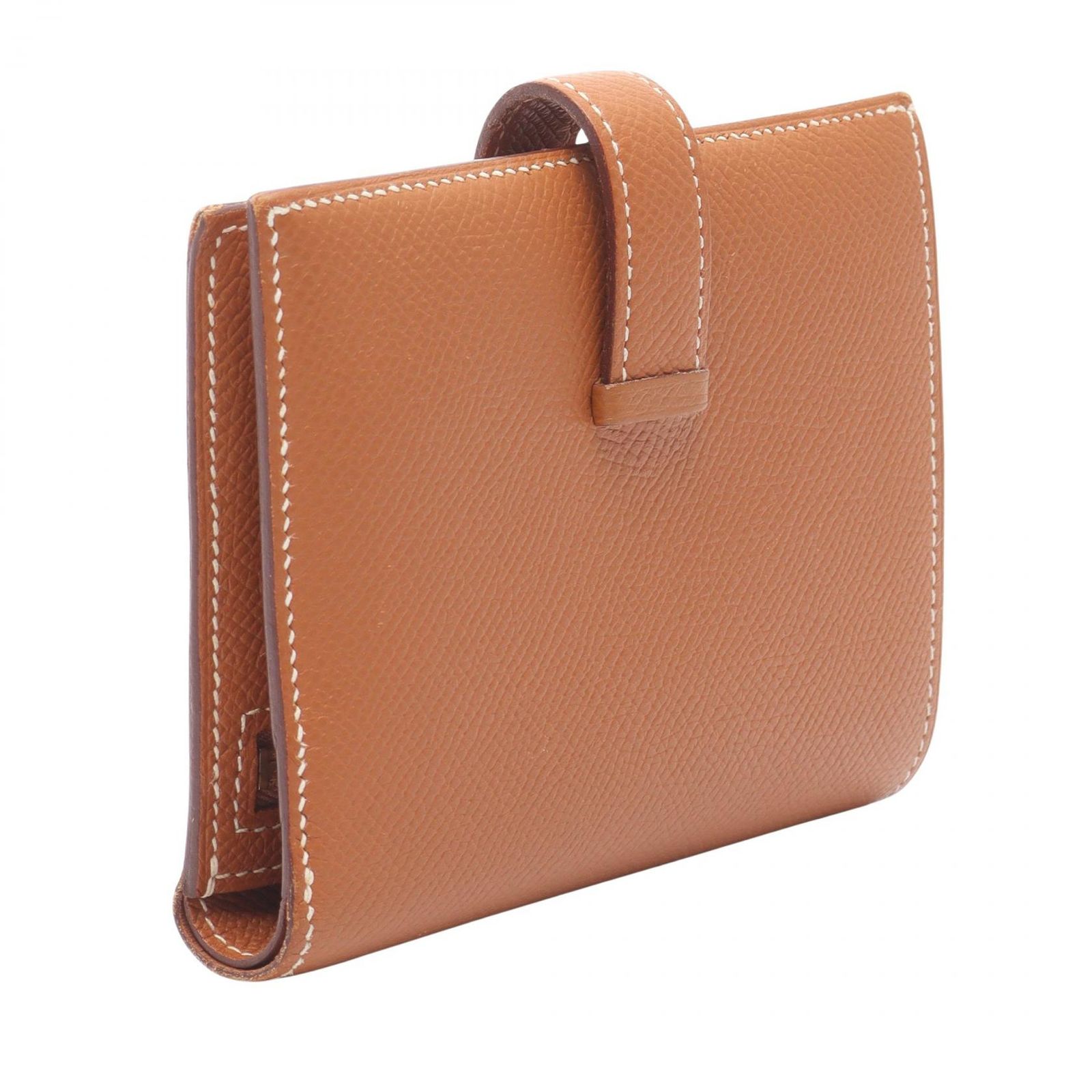 HERMES エルメス ベアンコンパクト ゴールド 二つ折り財布 エルメス べ