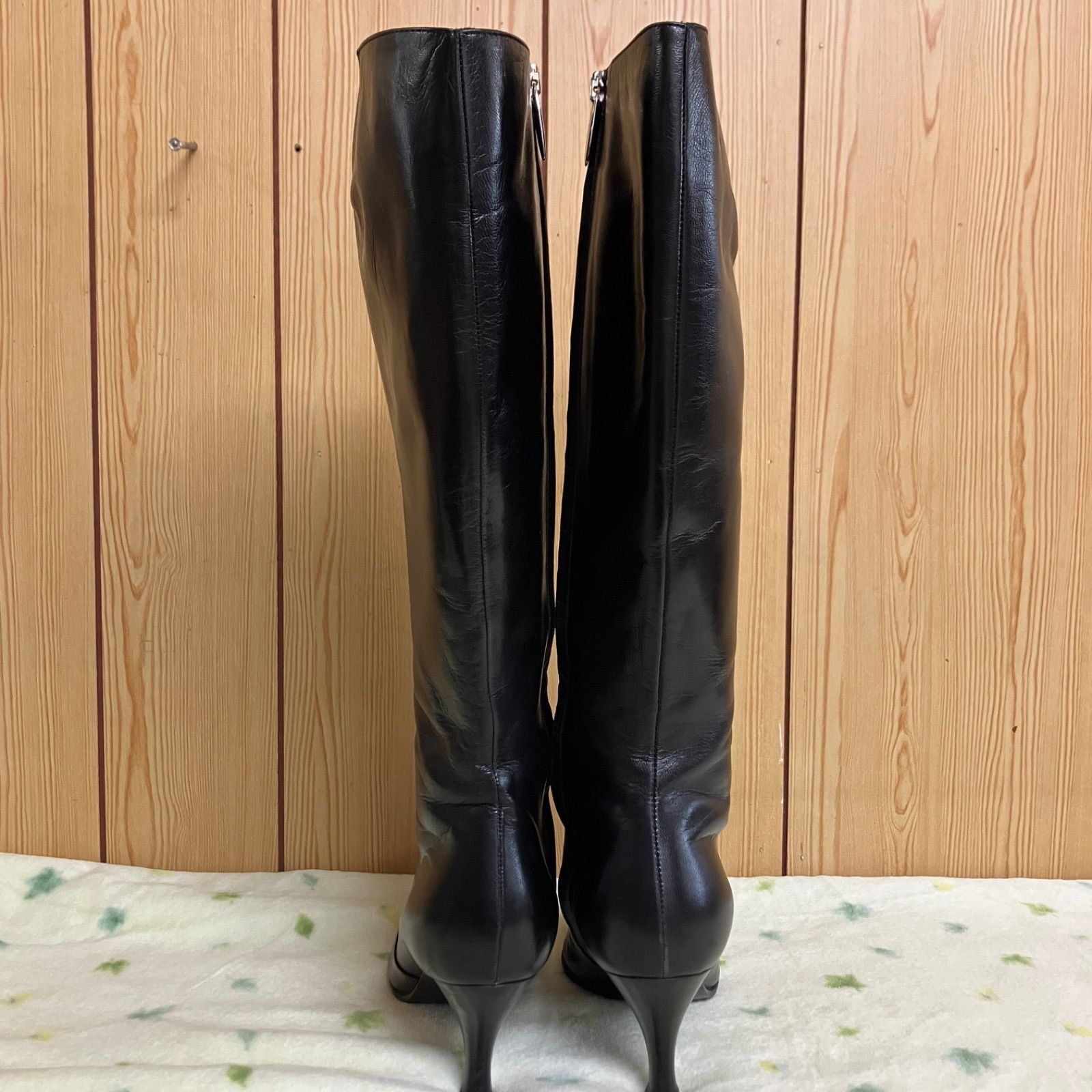 セルジオロッシ ロングブーツ レザー サイドジップ ストラップ 36 ブラック 楽天市場】Sergio Rossi セルジオロッシ ロングブーツ SR JOAN B00130
