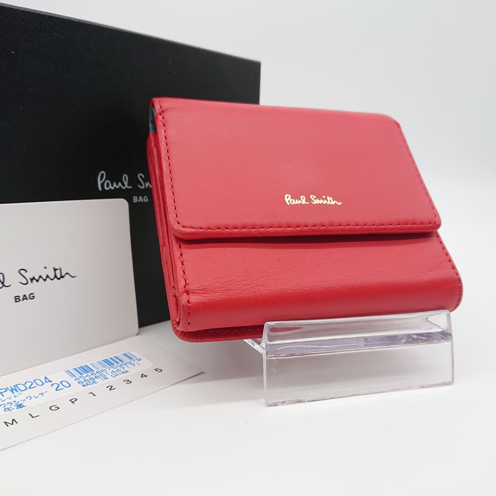 ポールスミス 折財布 美品 箱付 極美品】Paul Smith ポールスミス 二