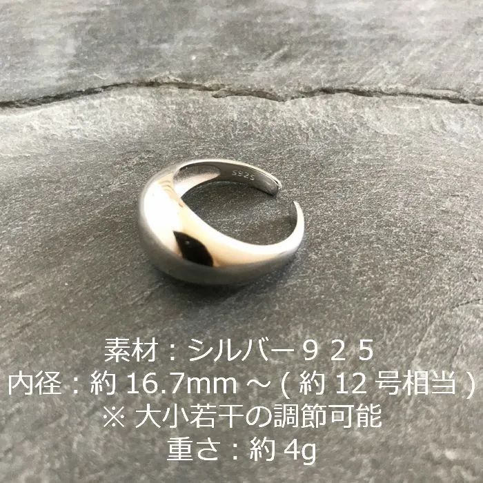 アクセサリーmau　シルバーリング　13号　新品未使用 シルバー 925 リング 13号 新品未使用 匿名配送 アクセサリー