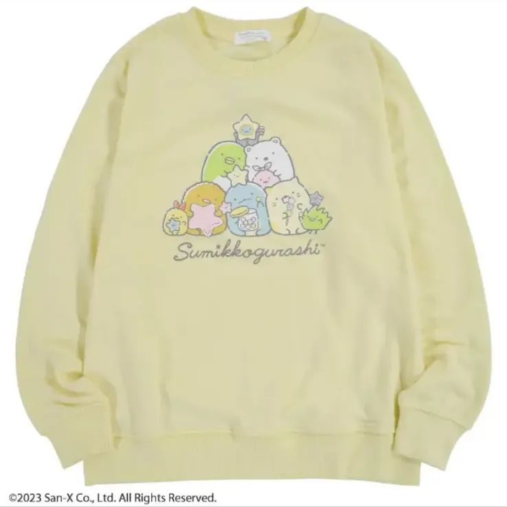 NEW すみっコぐらし 子供服 キッズ トレーナー プリント 裏毛 子供  