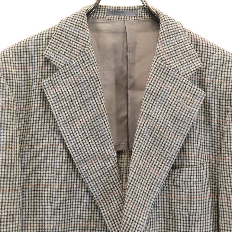 バーバリーズ 三陽商会 日本製 チェック柄 リネンブレンド ウール