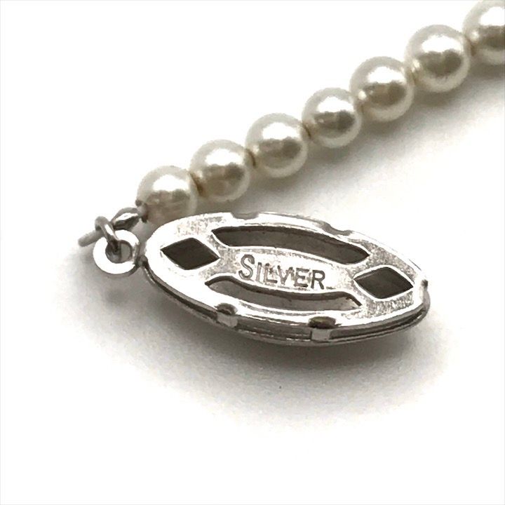 超美品 あこや真珠 パール シルバー刻印 最大8mm 照り抜群