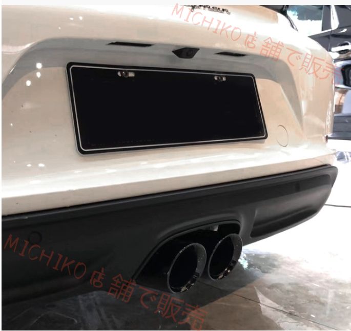 ポルシェ 982 718ケイマン 2016年 - 3色選択 マフラーカッター テールパイプ デュアル出し ステンレス 1P FFCRYSTALESIA_COM