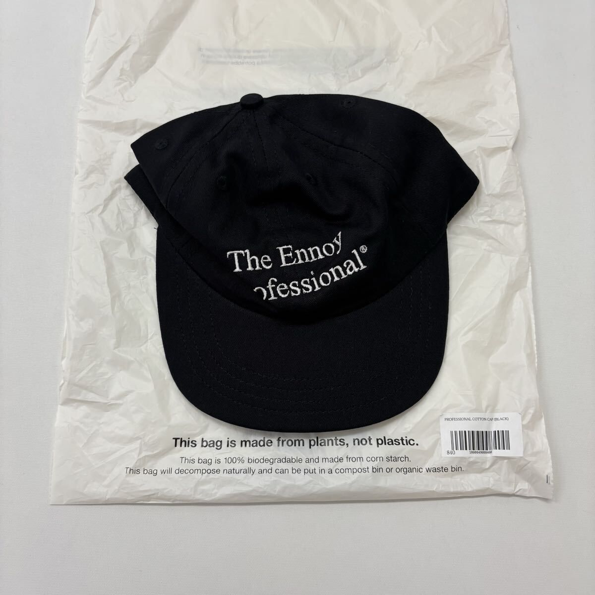 the ennoy professional cap BLACK 刺繍キャップ The Ennoy