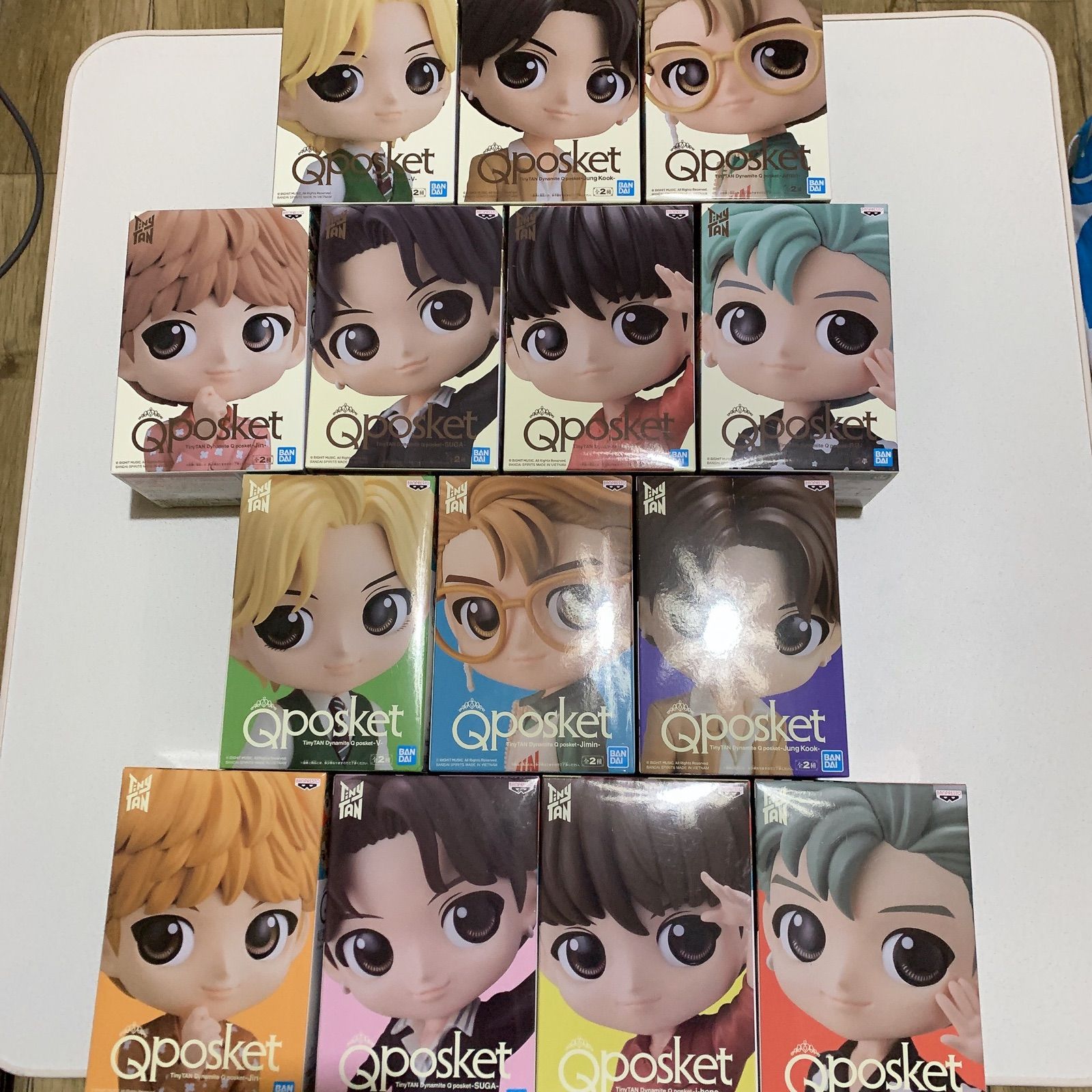 BTS TinyTAN Qposket Aカラー 全7種セット（BTS Tiny TAN