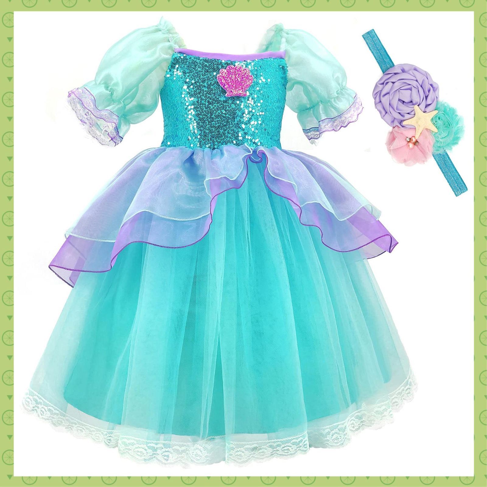 しまむら 星名桜子 ベロアワンピース ヘッドドレス ヘアクリップセット