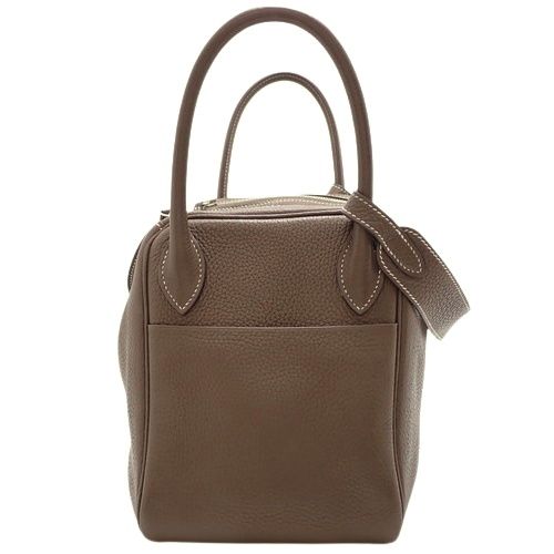 HERMES(エルメス) リンディ30 エトゥープ/エトープ グレージュ トリヨンクレマンス パラジウム金具 シルバー金具 A刻印 ショルダーバッグ 2WAY ハンドバッグ 肩掛け レディース 40802132402【中古】【アラモード】 HERMES(エルメス) リンディ30 エトゥープ/エトープ グレージュ
