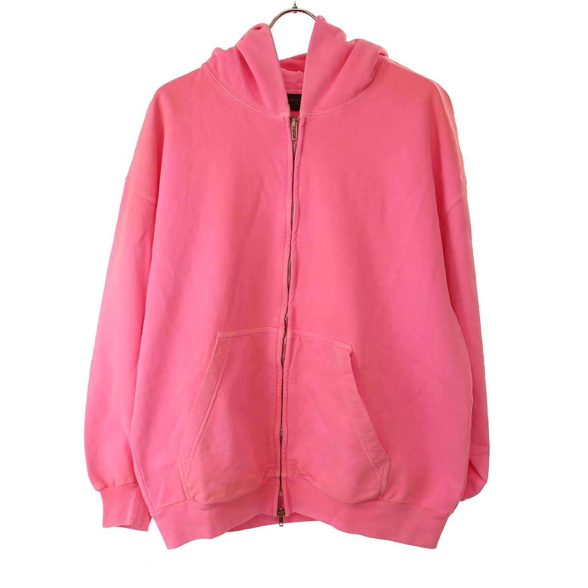 BALENCIAGA ピンク パーカー ホワイト の ウィメンズ Fruity ジップアップ Hoodie レギュラー