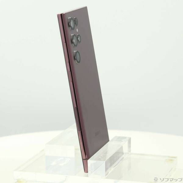 中古品〕 Galaxy S22 Ultra 256GB バーガンディ SCG14 au SIM