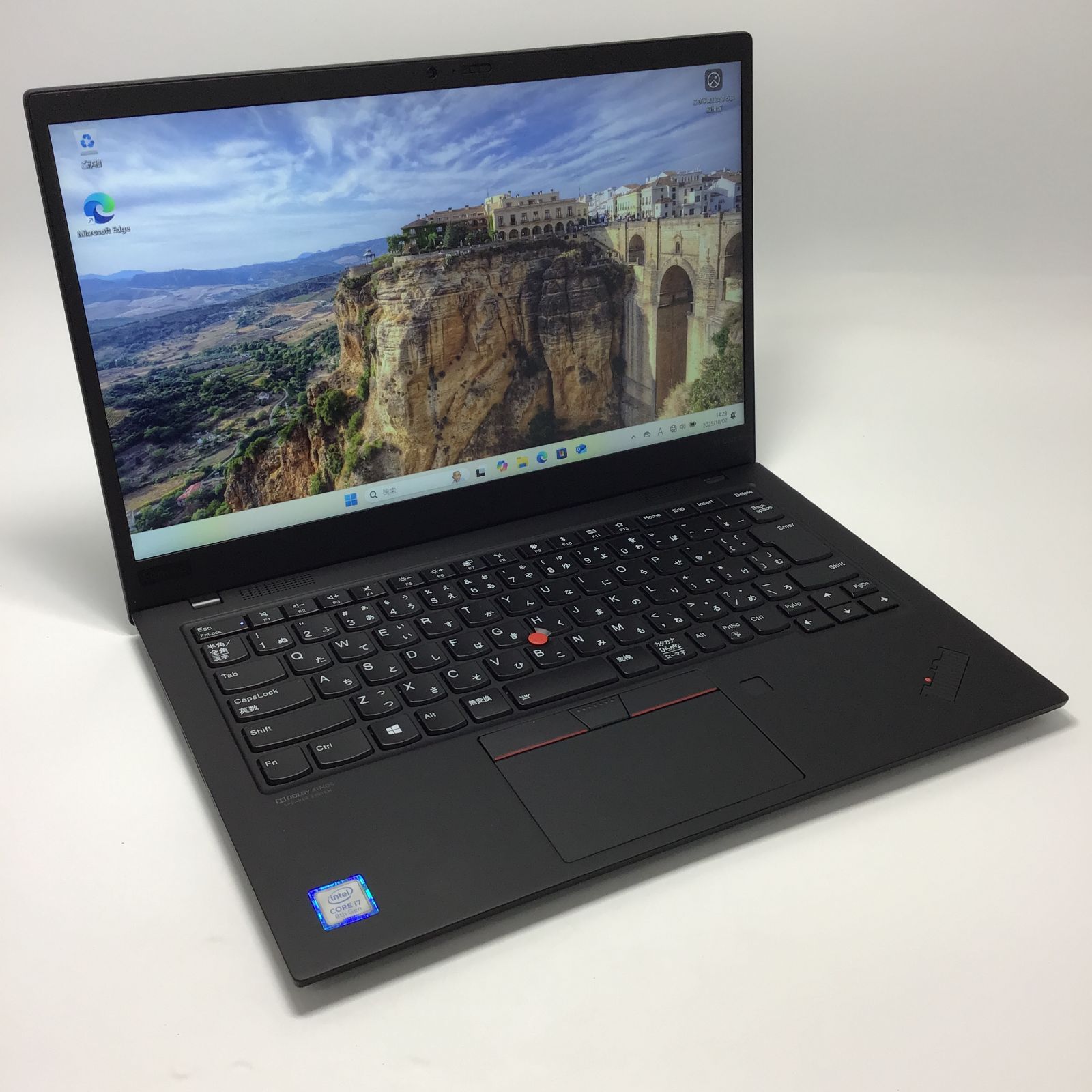 Lenovo ThinkPad X1 Carbon Gen7 第8世代Core i7|メモリ16GB |SSD512GB | 14インチ | WEBカメラ | 指紋認証| Windows11Pro 4538