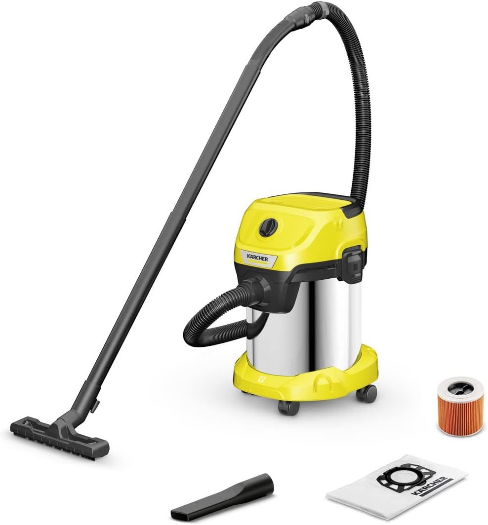ケルヒャー(KARCHER)乾湿両用バキュームクリーナー WD3 S 1.628-145.0 グレー 容量17L