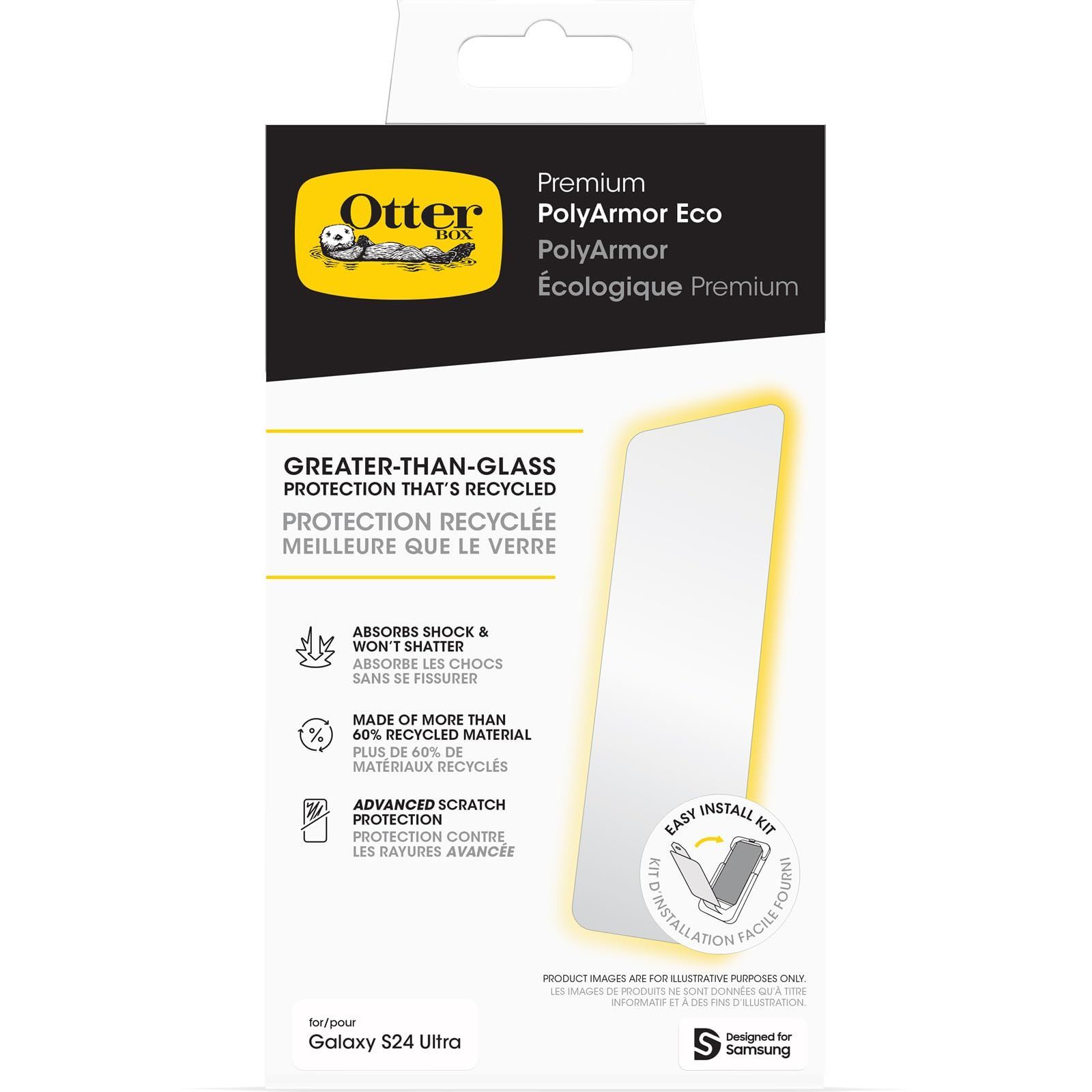 【数量限定】Galaxy Premium S24 PolyArmor Ultra用保護フィルム - 【国内正規品】OtterBox クリア〔オッターボックス〕