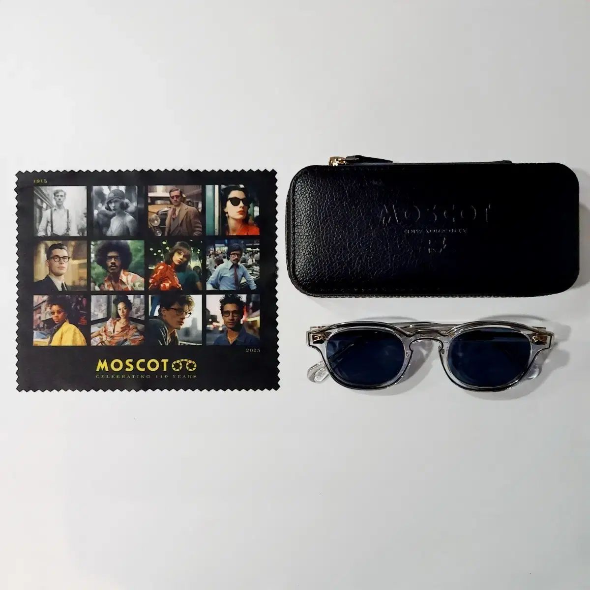 MOSCOT モスコット 収入源 レムトッシュ 46 クリスタル ゴールド 110 記念日 限られた エディション