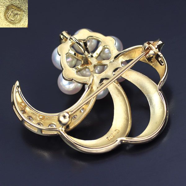 MIKIMOTO ミキモト ブローチ兼ペンダントトップ パール 真珠 5.5
