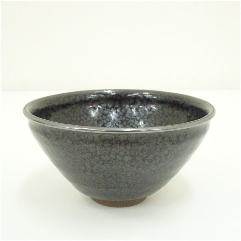 京焼 桶谷定一造 油滴天目茶碗 共箱 茶道 抹茶 おしゃれ 抹茶茶碗 抹茶碗 和食器 レトロ 茶器 骨董 茶わん 茶会 茶の湯
