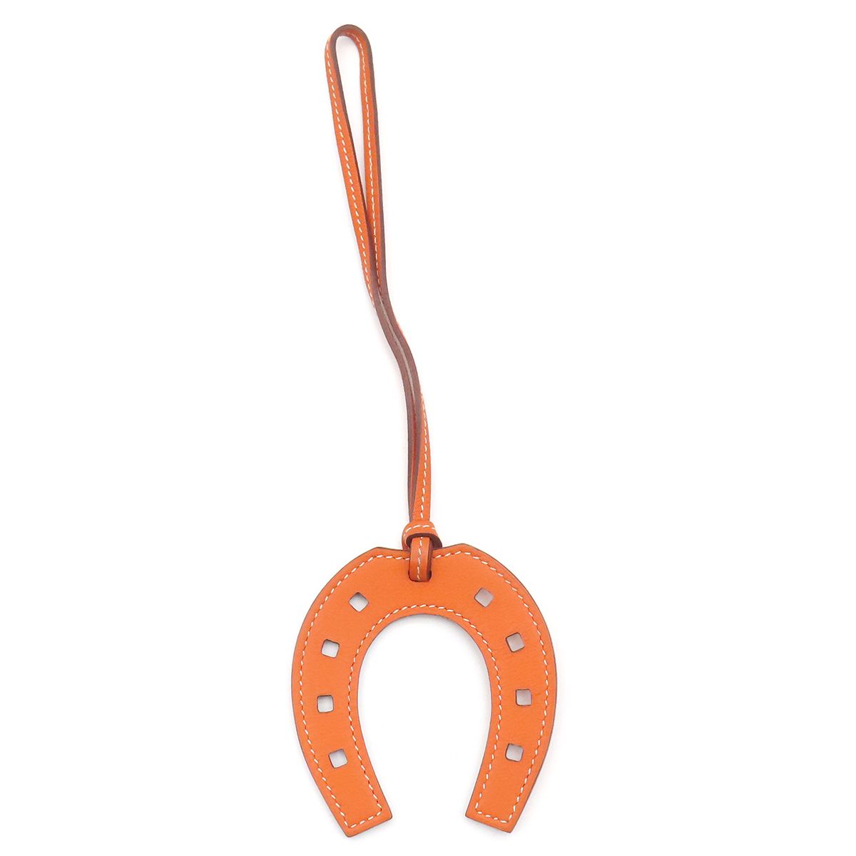 【箱付き】HERMES ホースシュー　チャーム　オレンジ　SV925 エルメス HERMES バッグチャーム パドック シュバル ホース