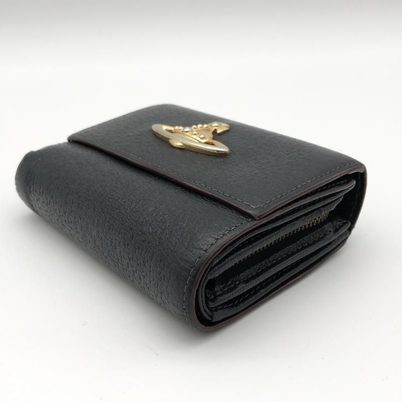 新品 ヴィヴィアン・ウエストウッド 三つ折り財布 ブラック Vivienne Westwood ヴィヴィアン・ウエストウッド レディース 三