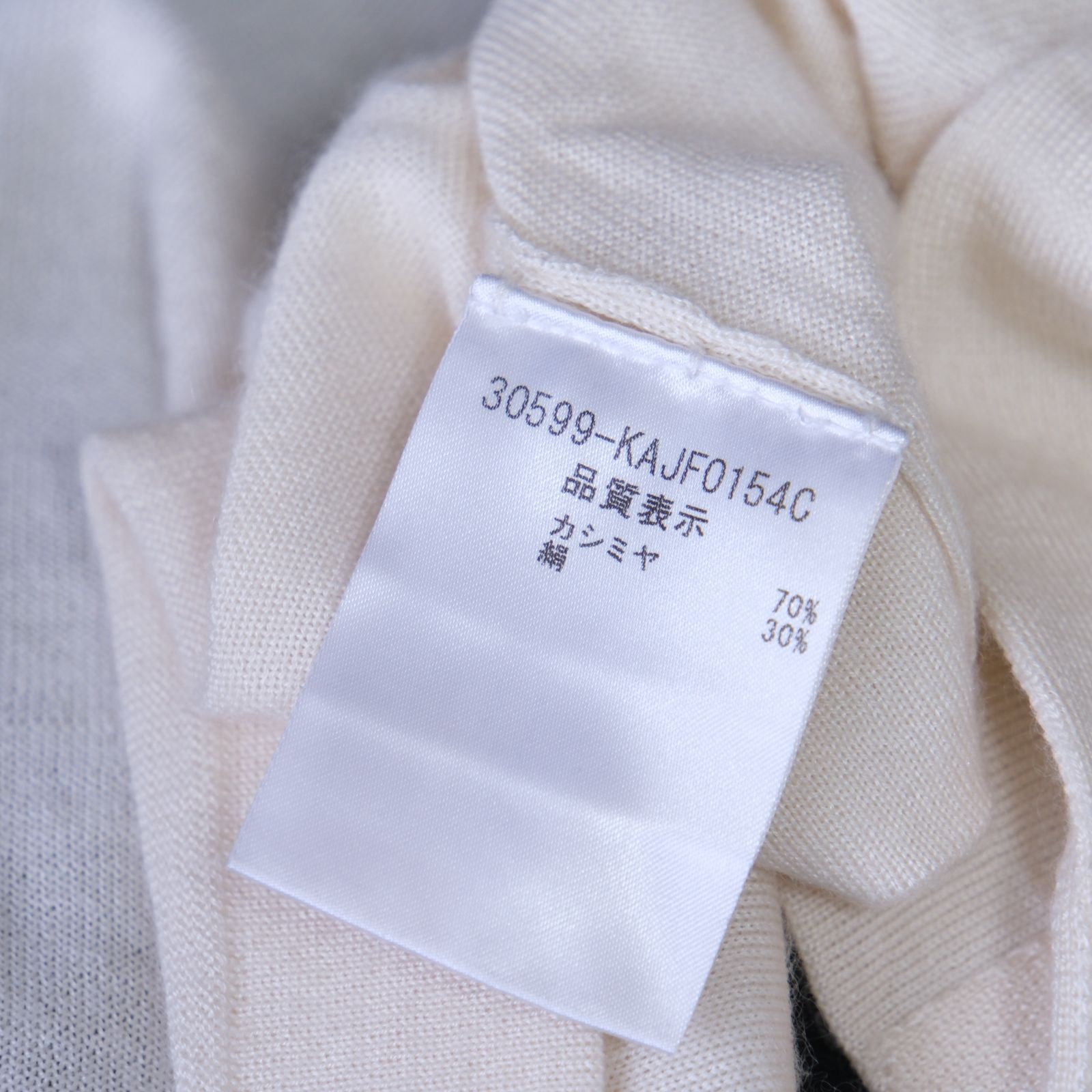  FOXEY フォクシー カシミヤシルク ボレロ カーディガン 白 42 五分袖 七分袖 カーディガン ボレロ アンサンブル