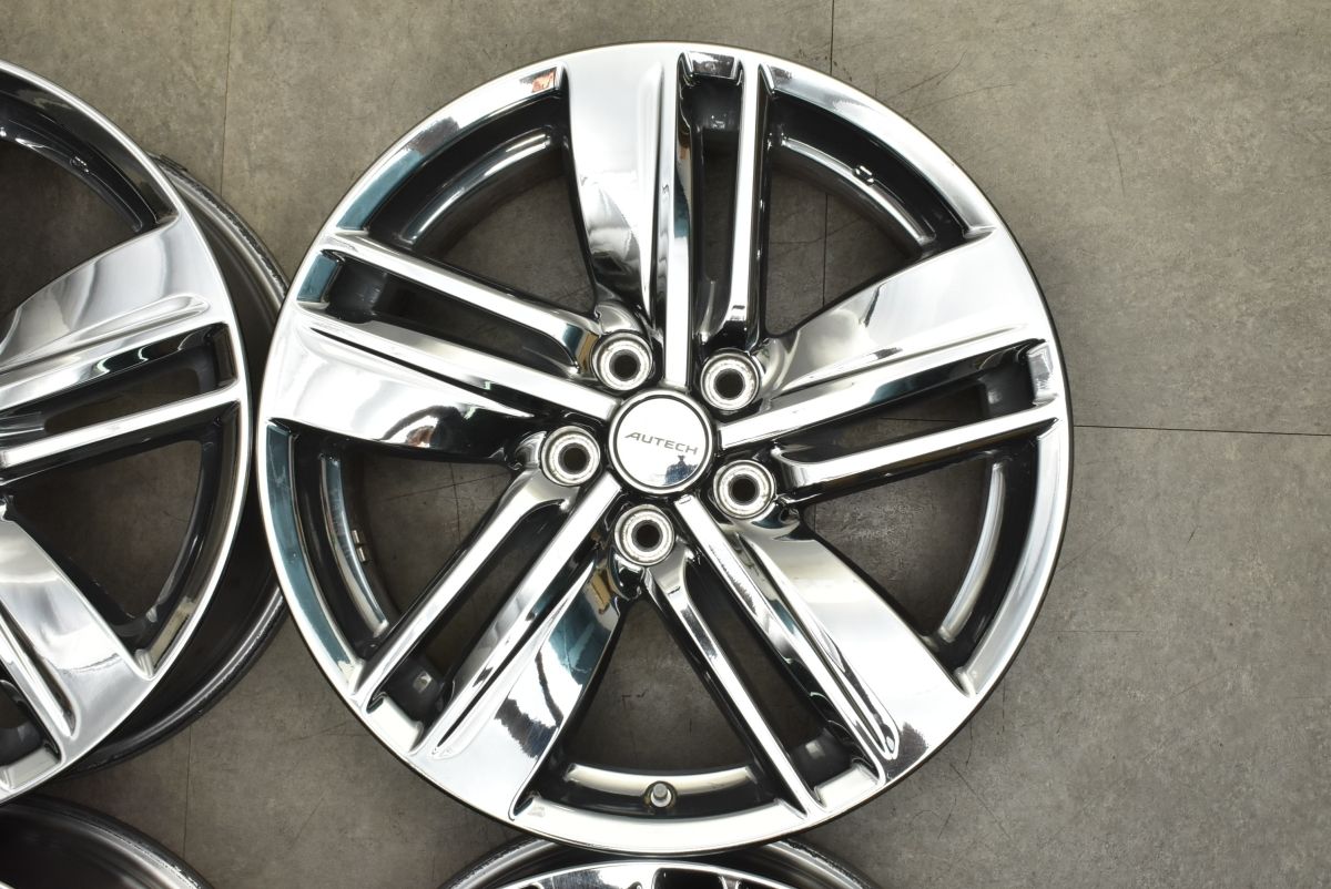 カスタム用に ニッサン E52 エルグランド ライダー 純正 AUTECH 18in 7.5J 55 PCD114.3 4本セット セレナ 流用 交換用 スタッドレス用 FFCRYSTALESIA_COM