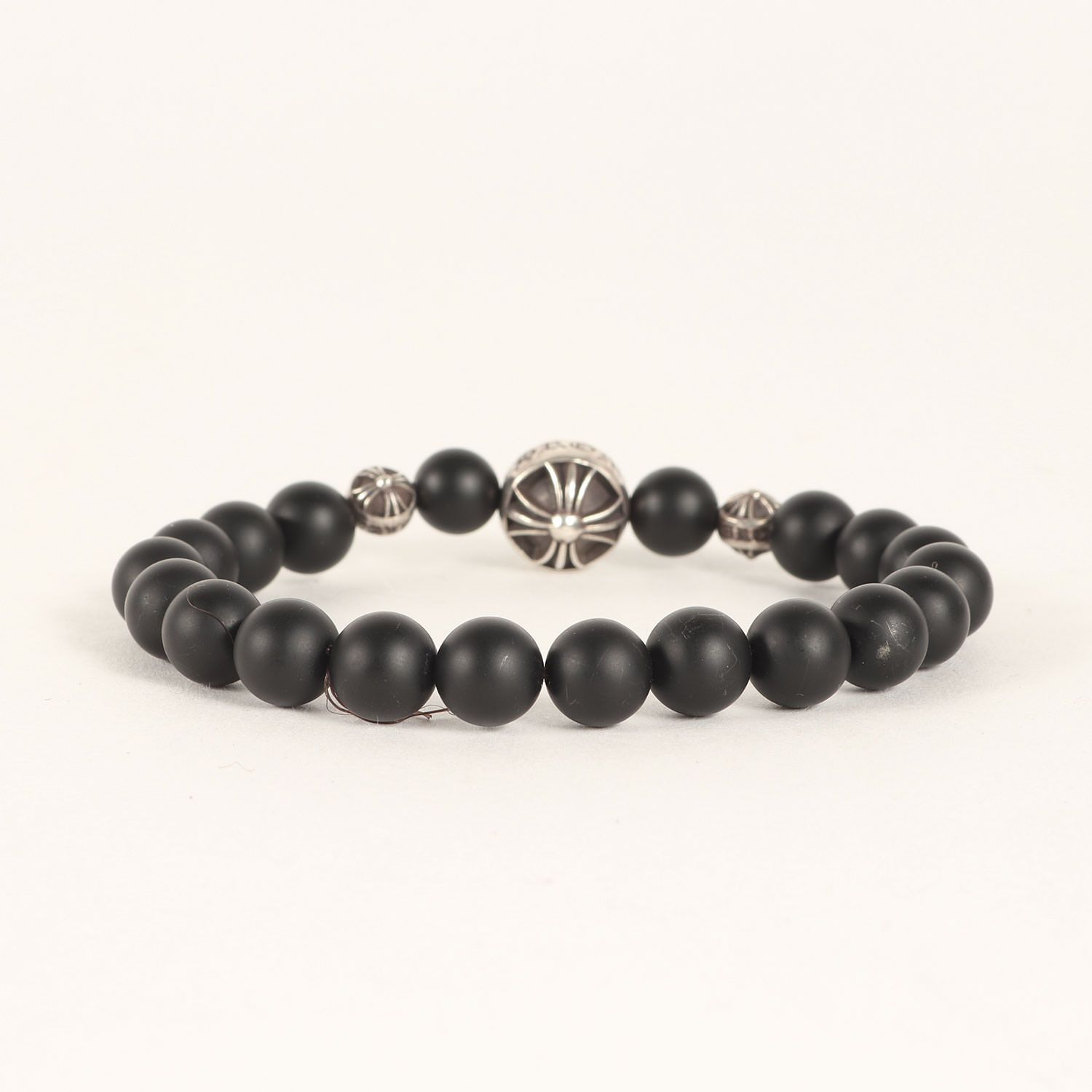 CHROME HEARTS クロムハーツ オニキス & クロスボール ビーズ 