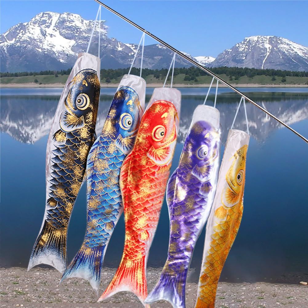 【特価商品】鯉のぼり こいのぼり 金箔鯉5色 60cm 五月 端午の節句 庭 ベランダ飾り