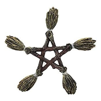 Wiccan and Witchcraft Broomsticks Pentacle壁装飾7?