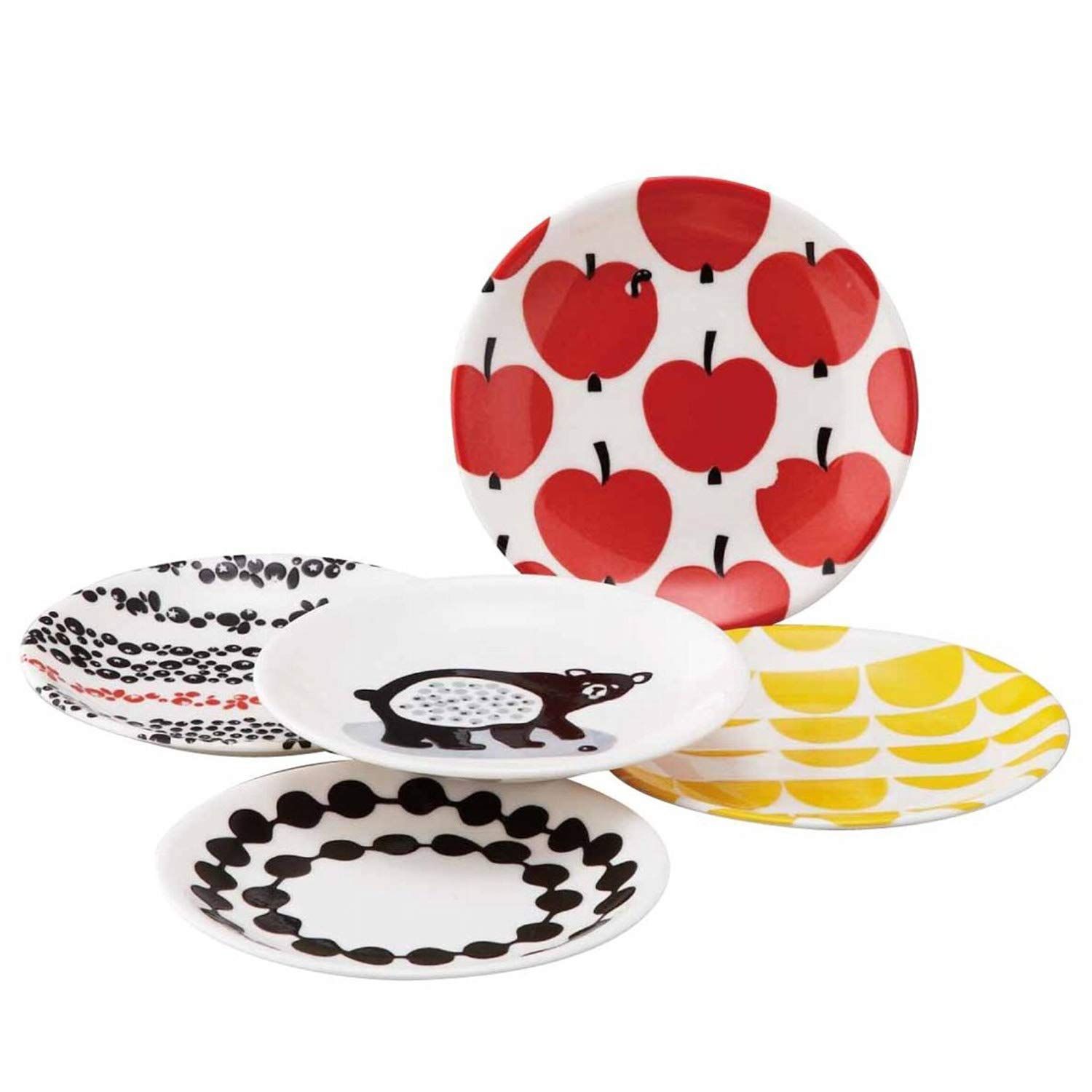 【数量限定】Finlayson ハウスカ プレート 皿 5柄 食器セット 直径約16cm 食器 北欧 おしゃれ フィンレイソン 雑貨 花柄 女性 誕生日プレゼント 母の日 新築祝い 電子レンジ対応 食洗機対応 日本製 FIN50-57