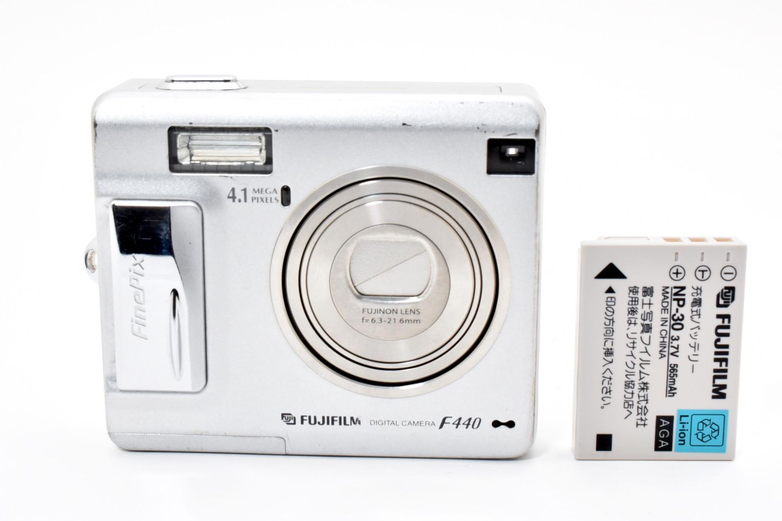 フジフイルム FUJIFILM FinePix F440 シルバー 動作品 LL16 5614