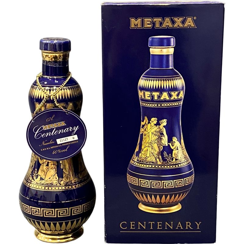 古酒 METAXA メタクサ センテナリー 青 陶器ボトル ブランデー