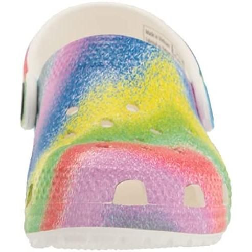 クロックス(crocs) クラシック スプレイ ダイ クロッグ トドラー 208094-94S ホワイト/マルチ 12cm
