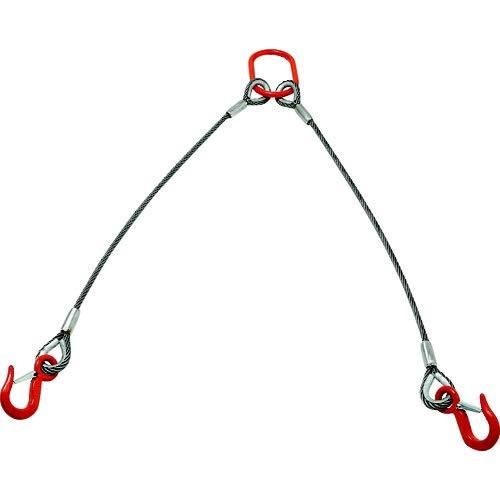 2営業日で発送 TRUSCO トラスコ中山 TRUSCO 2本吊りアルミロックスリング フック付き 12mmX1.5m