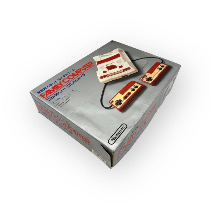 未使用／1990年購入】ファミリーコンピュータ 本体 HVC-001 箱傷み