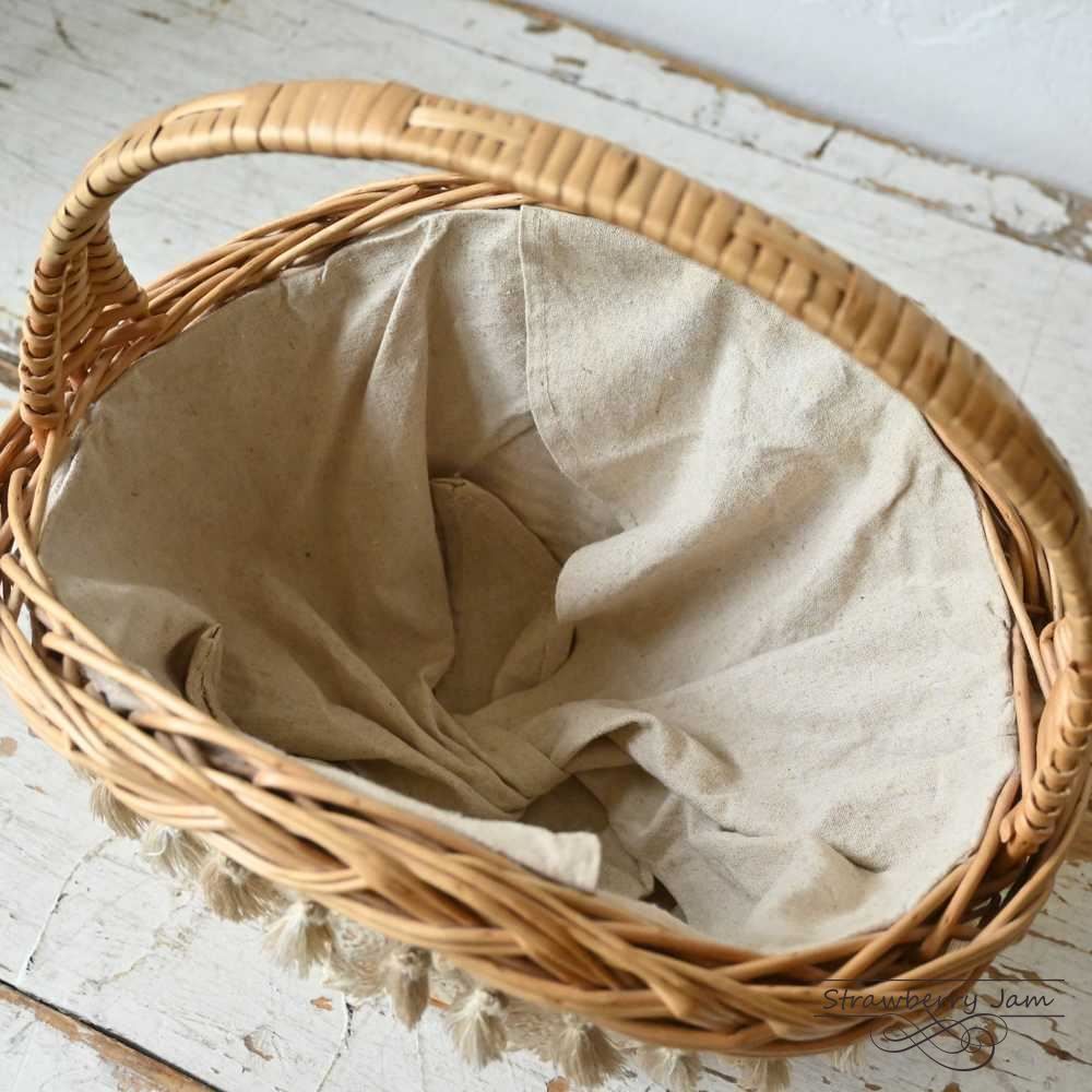 カゴ  bag　フランス　アンティーク セール ICO-258 フランスアンティーク バスケット かご カゴバック