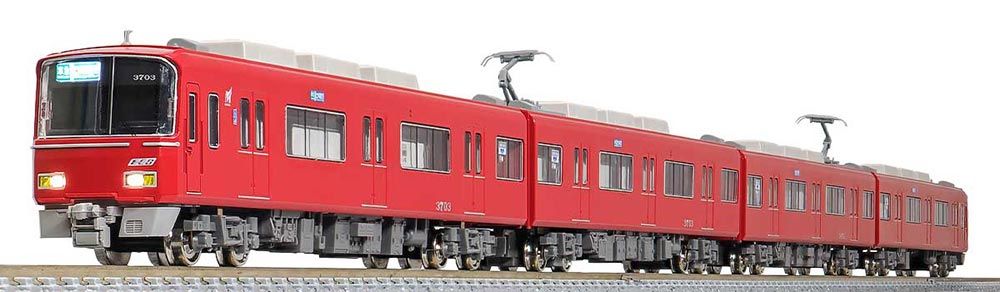 名鉄3700系（2次車）基本4両編成セット（動力付き） 【グリーン