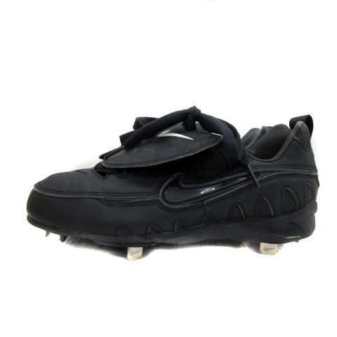 ナイキ NIKE AIR NOMO ベースボール 野球スパイク ローカット 野茂英雄モデル レザー US7 25 黒 ブラック 915001 /YS30