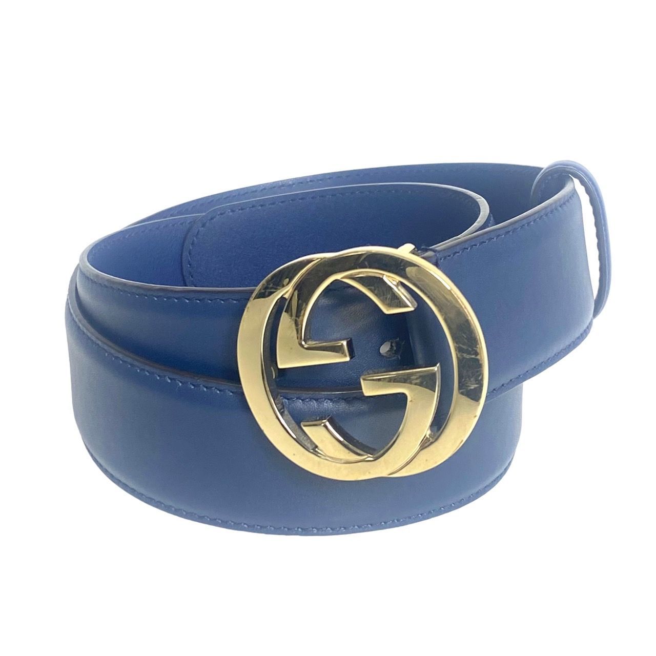 GUCCIグッチ GGベルト 546386 ネイビー 85cm