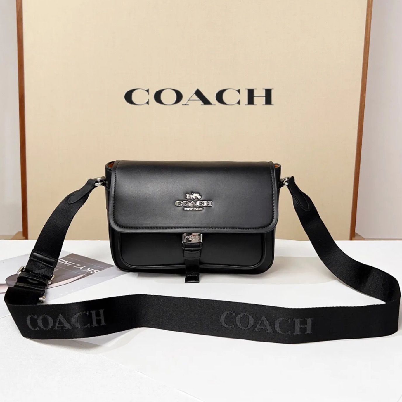 COACH コーチバッグ ショルダーバッグ CR098 ブラック メッセンジャーバッグ クロスボディー レディースバッグ 斜めがけバッグ  アウトレット品 紙袋付属 新品未使用 - メルカリ