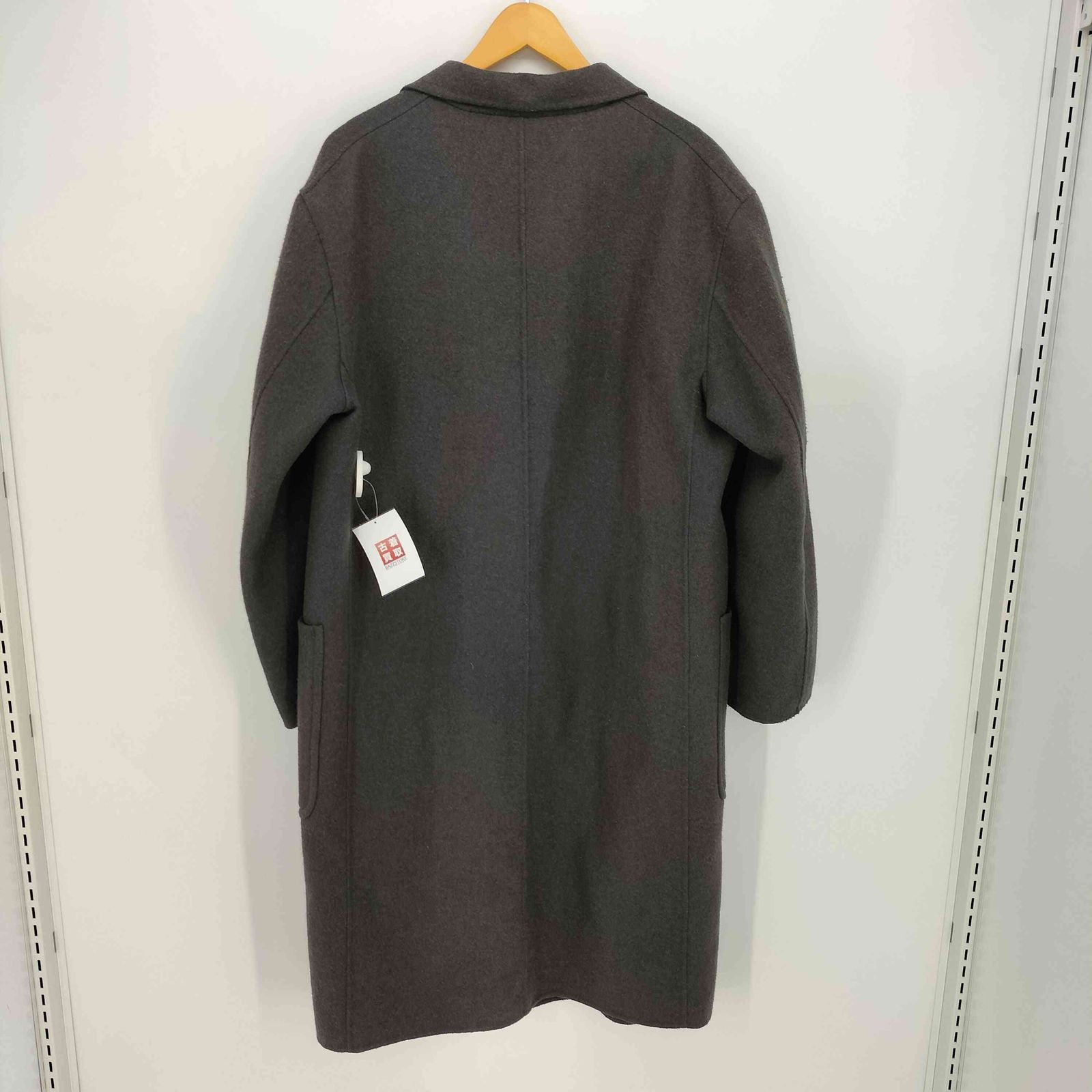 UNIQLO U ユニクロユー ダブルフェイスオーバーコートM新品 ユニクロUのダブルフェイスオーバーコートと普通のチェスターの