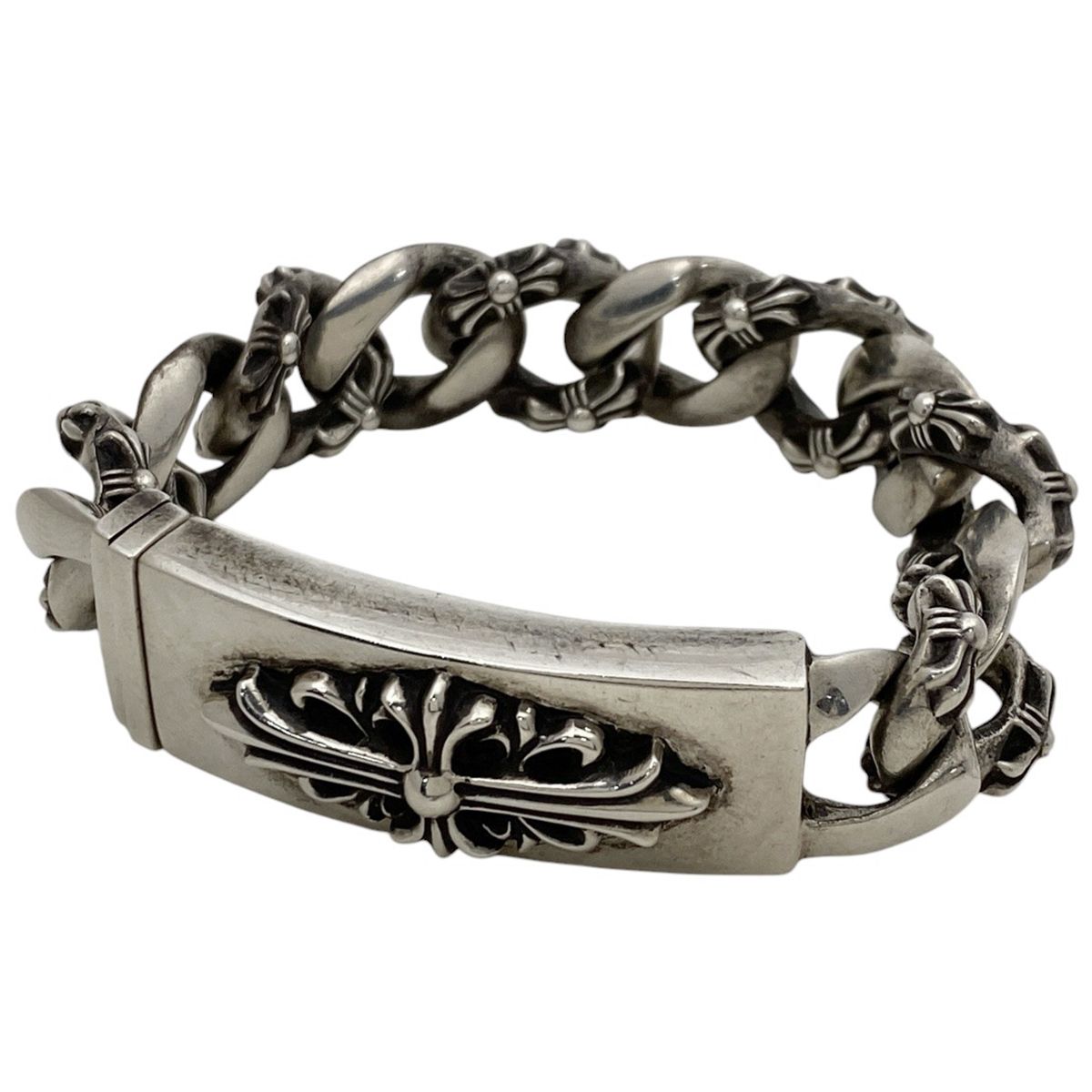 クロムハーツ CHROME HEARTS フローラルクロス IDブレスレット 