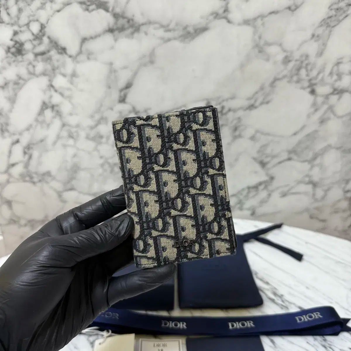OS Dior ディオール オブリーク ジャカード オーガナイザー あらゆる種類のカード