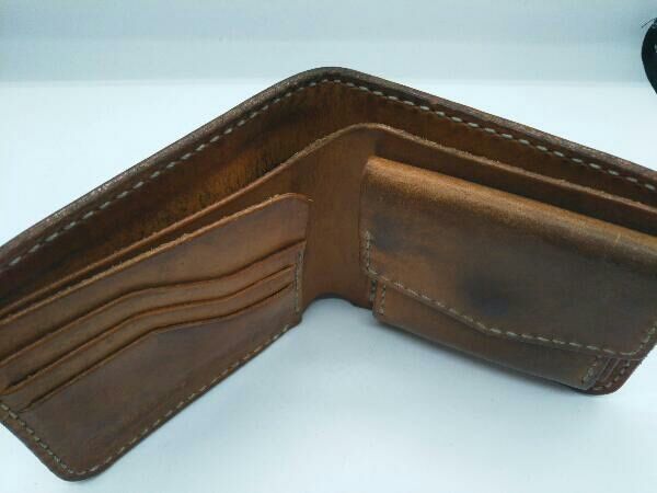 Bead-ya ビーズ屋 二つ折り財布 レザー ブラウン - メルカリ