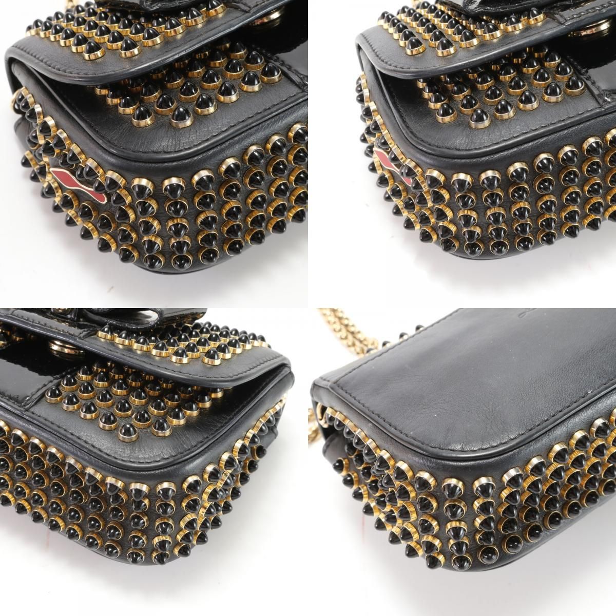 美品 クリスチャンルブタン スウィートチャリティー スタッズ チェーン