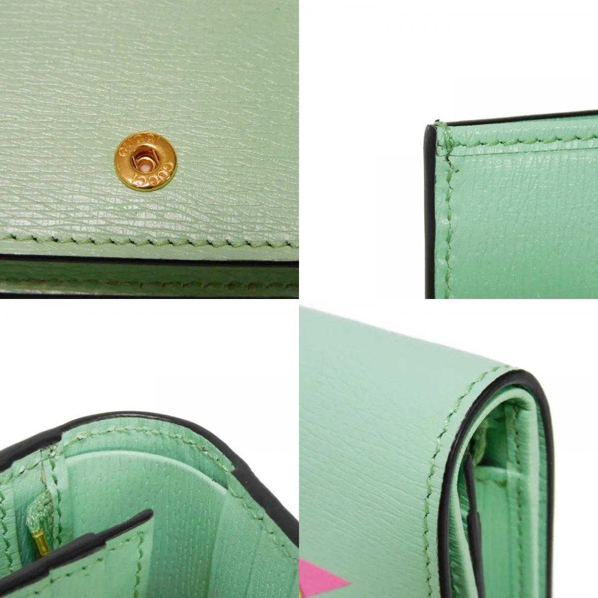 GUCCI グッチ ばなにゃ コンパクト ウォレット バナナ 猫 ネコ 桜餅