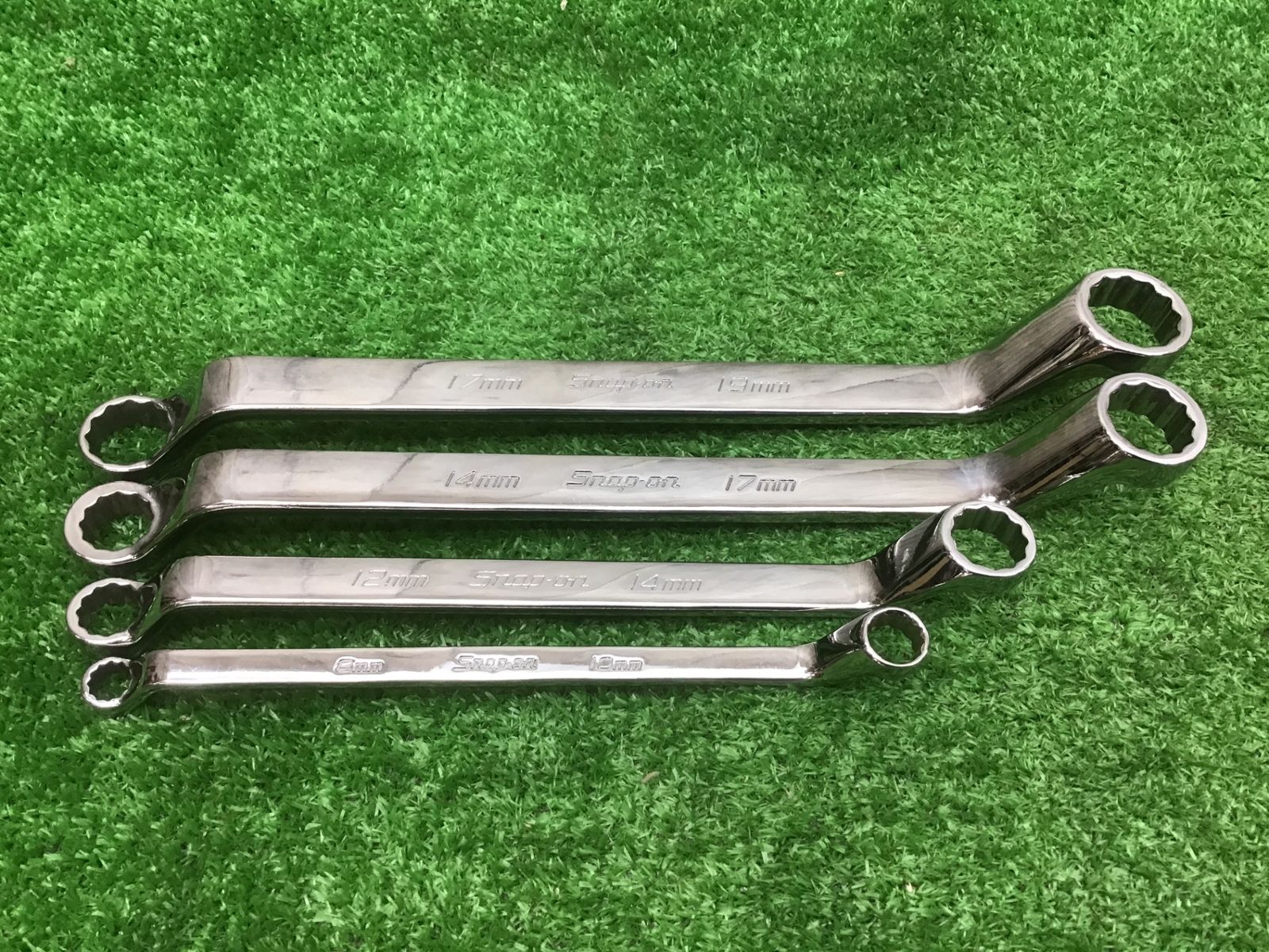 Snap-onスナップオン♪XOM60°オフセットメガネレンチ♪08-19mm 4本組♪アクトツール富山店♪BR