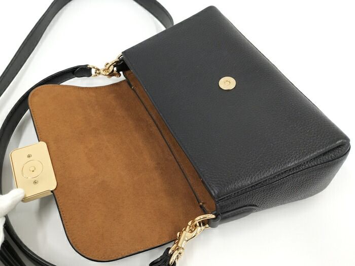 COACH グレース 2WAY ショルダーバッグ レザー ブラック CC088 - メルカリ 