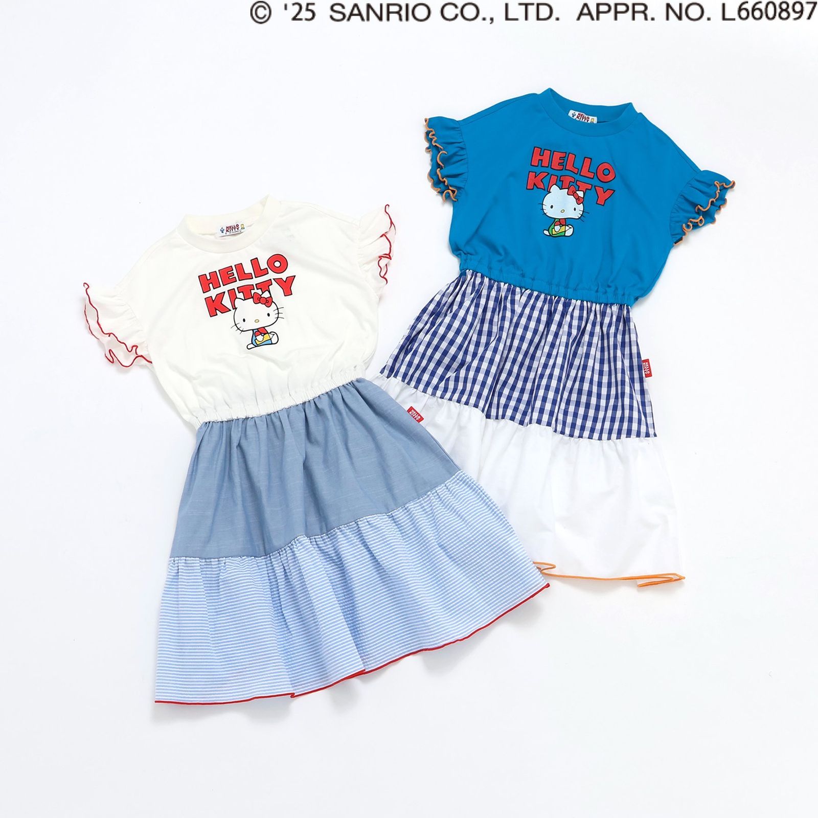 メゾピアノ ハローキティ ワンピース 140cm 半袖 子供服 サンリオ ワンピース 半袖 女の子 キッズ 夏 ハロー