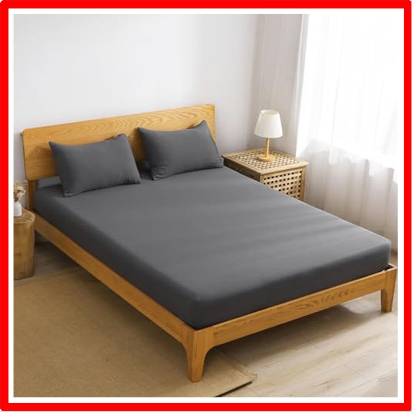 【匿名配送】グレー_100x200x25 ボックスシーツ シングル ベッドシーツ 単品売り 洗える オールシーズン 滑らかな肌触り ベッド/マットレス/敷き布団