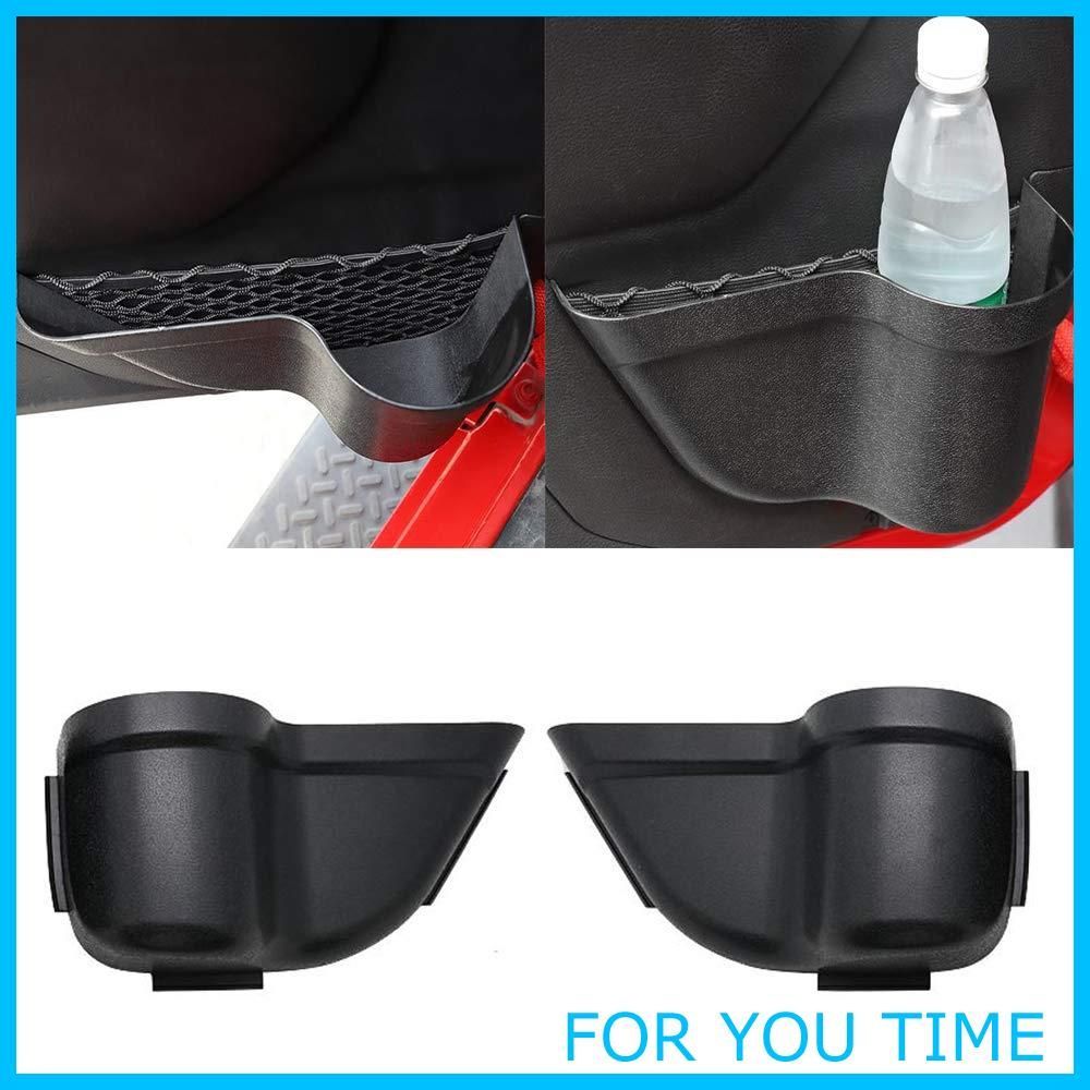 YOCTM フロント ドア収納ボックス ジープ ラングラー（Jeep Wrangler）JK 2011 2012 2013 2014 2015 2016 2017 車用 ドリンクホルダー ドアハンドル収納ケース 2個セット